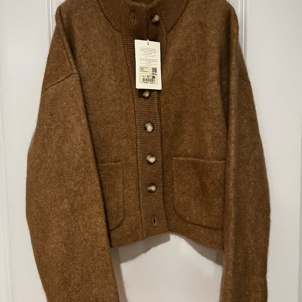 Sézane Thais jacket in wool/ kid mohair blend, new - Picture 3 of 6